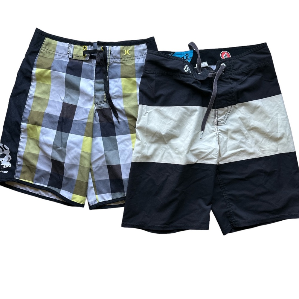 Bundle volcom & hurley boys swim shorts